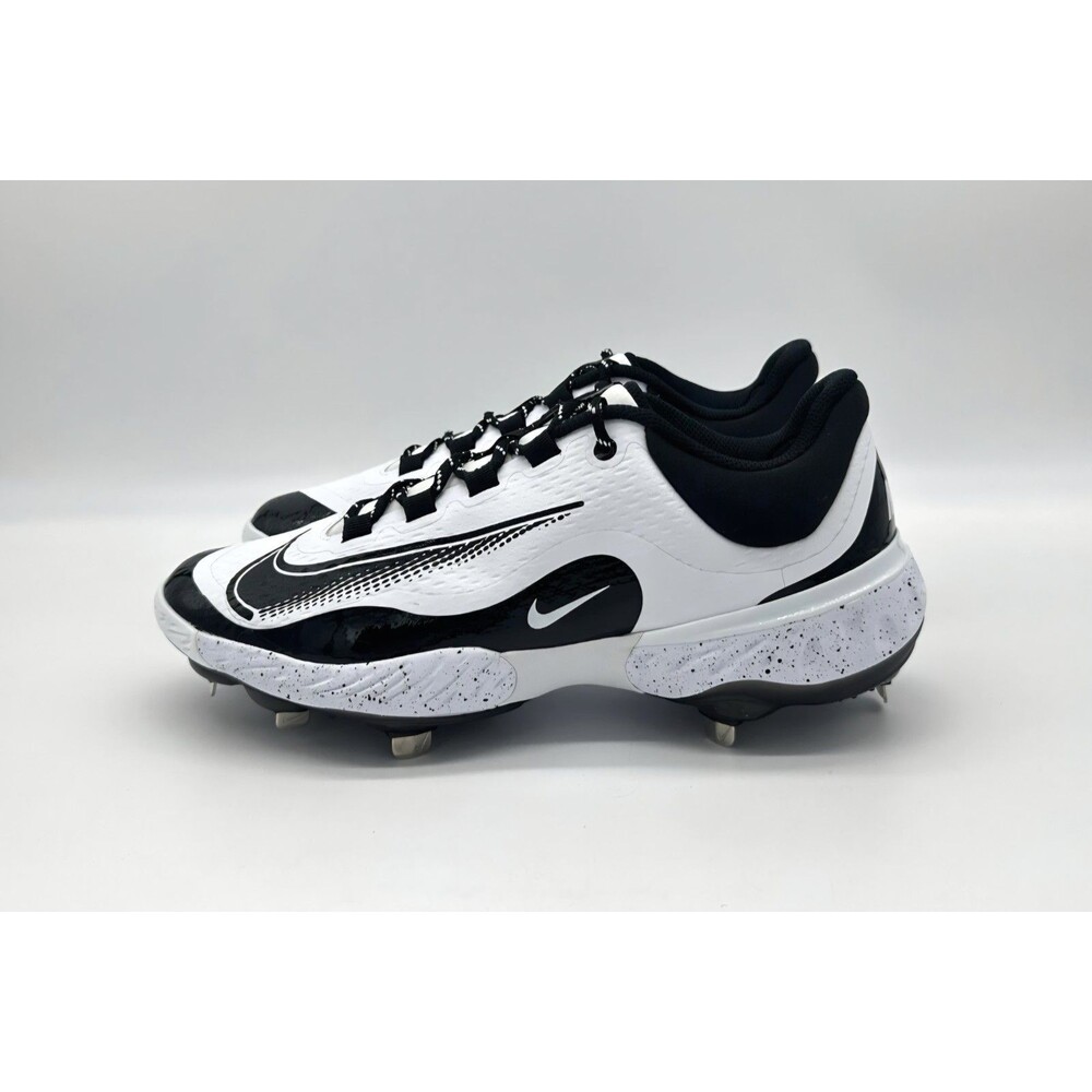 Nike Alpha Huarache Elite 4 Low White/Black Baseball Cleats FD2745-110 Men’s 8.5